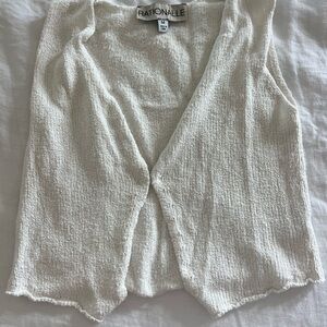 Rationalle Cream Knit Vest
